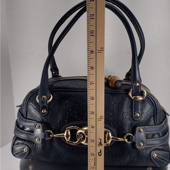 Gucci blue Leather Handbag pre owned Exellent condition - Picture 9 of 16